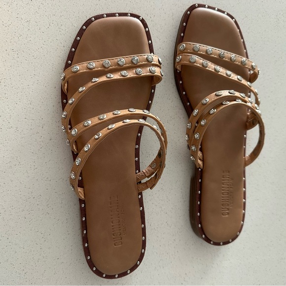 Cushionaire Memory Foam Rhinestones Sandals - Picture 2 of 4